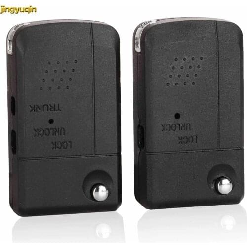 Jingyuqin 10pcs Flip Remote Modified Key Shell Fob TOY43 For Toyota Carina Estima Harrier Previa Corolla Celica 1/2 Side Buttons