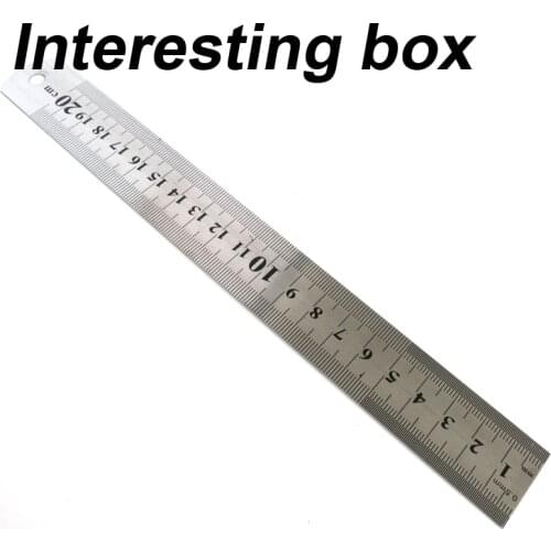 Stainless steel ruler DIY ruler ruler measurement model ruler metric with scale thickening