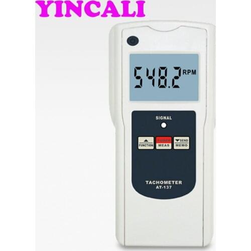 Multifunction Tachometer AT-137P Wide Measuring Range Used to Test the Rotative Velocity ,Surface Speed or Frequency of Motor