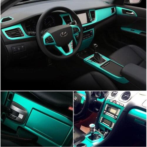 Motorbike Car Interior Vinyl Wrap Films Sheet Sticker Matte Satin TURQUOISE Colour Decals Air Bubbles Free