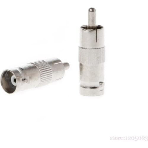 NEW 10 Pcs BNC Female Jack to RCA Male Plug Coax Cable Adapters