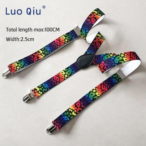 2019 new male, female, y-shaped star pants clip, support, adjustable elastic y back gradient pattern sling