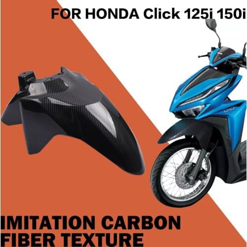 Motorcycle Front Wheel Front Fender Patterned Like Carbon Fiber For Honda Click 150i 125i