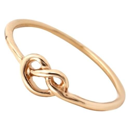 Yiustar 10pcs/lot 2016 New Ring Beautiful Heart Knot Rings for Women Everyday Jewelry Infinity Statement Ring R071