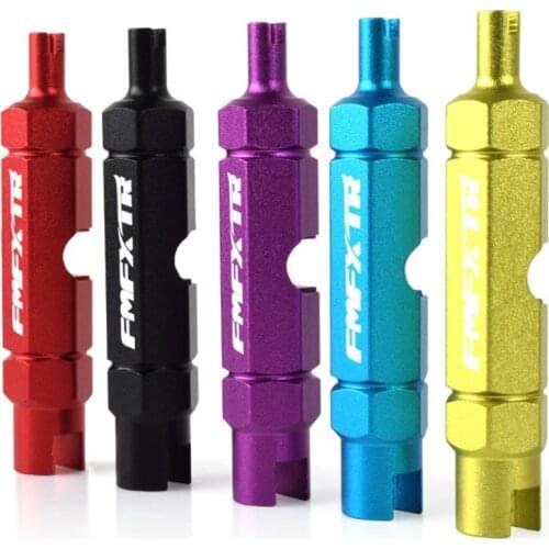 1 aluminum alloy bicycle valve wrench double-headed multifunctional inner tube removal method with valve core wrench tool