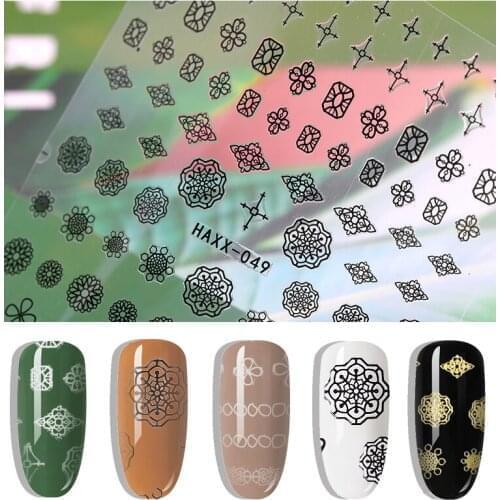 1 sheet 3D stickers for gold nail stickers for nail metal decorations for nail manicure stickers nail for tips