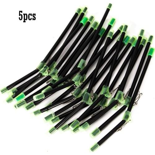 5pcs Sea Fishing Anti-Tangle Feeder Boom Luminous Anti Tangle Booms With Sinker Snaps Balance Connector Tackle Baited Hook Link
