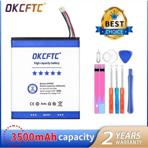 OKCFTC 3500mAh SP86R Battery for sony Ps vita 2000 psvita2000 PSV 2XXX PSV SP86R PSV2000 PCH-2007 4-451-971-01 PS Vita 2007