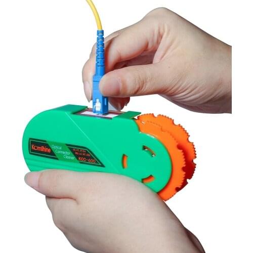 Free Shipping Komshine KCC-600 Fiber Optic Connector End Face Cleaner Cassettes/Fiber cleaning tape box Clean SC FC LC ST DIN D4