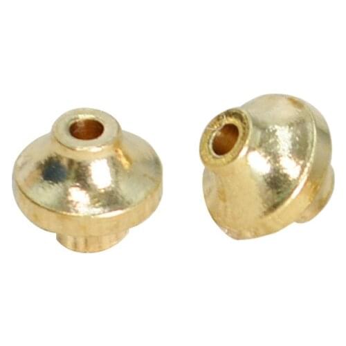 SEA MEW 100 PCS 4.5*4mm Raw Brass Spacer Beads Metal Alloy Loose Beads For DIY Jewelry Making