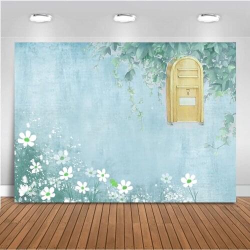 Newborn Backdrop for Photography Baby Shower Children Portrait Background for Photo Booth Studio Watercolor Painting Backdrops