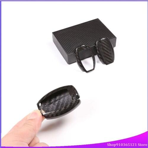 For The Decoration Of Mercedes-Benz Classic Key Shell Protective Cover Real Carbon Fiber Material Smooth Feel