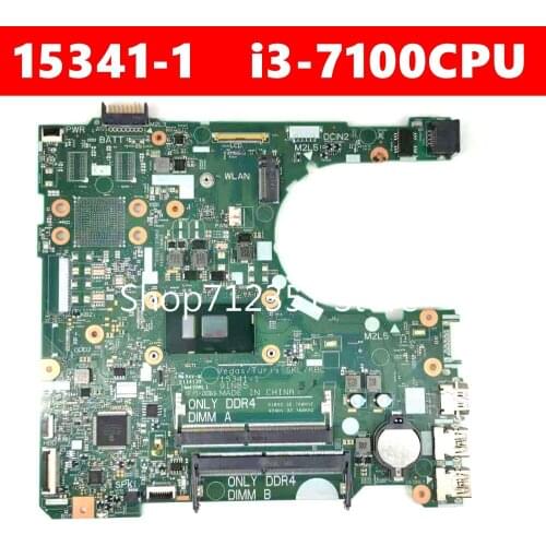 CN 0RY2Y1 15341-1 i3-7100 CPU Mainboard For Dell INSPIRON 15 3567 3467 CN-RY2Y1 Laptop Motherboard 100%Tested Working Well