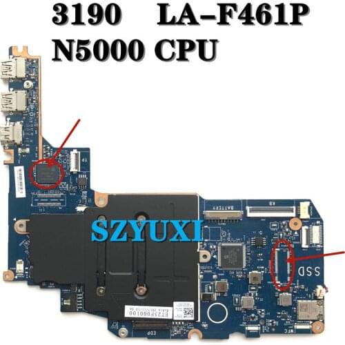 DGE00 LA-F461P For Dell Latitude 3190 Laptop motherboard pentium N5000 CPU 00F213 CN-00F213 0F213 mainboard 100%TESTED