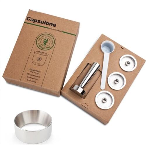 Capsulone Refillable capsule pod resuable Filter cup fit for illy X Y TYPE Coffee Machine Metal Stainless Steel Coffee capsule
