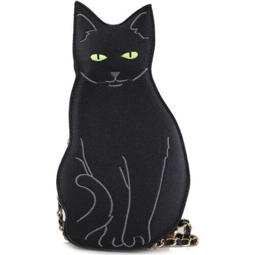 Fashion Funny Cute Cat Womens Handbag Unique Animal Female Shoulder Bag Multipurpose Chain Crossbody Bag for Women Handbags
