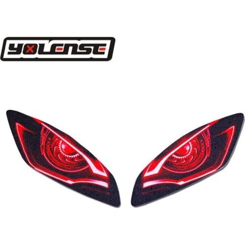 Motorcycle 3D Front Fairing Headlight Stickers Guard Head light protection Sticker For YAMAHA YZF-R6 YZFR6 YZF R6 2006-2016