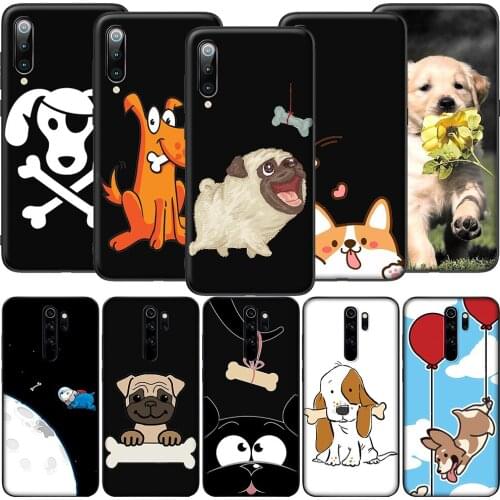 GX59 Dog and Bone Soft Silicone Case for Redmi Note 4X 5 5A Prime 6 6A 7 7A 8 8A 8T 9 9A 9C 9S Pro Lite