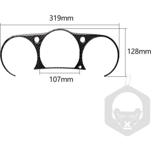 Black Carbon Fiber Speedometer Sticker Cover Trim Car Interior Dust-proof Anti-scratch Decor for Nissan 350Z 2003-2009