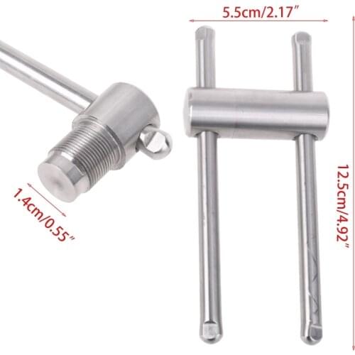 Stainless Steel Cue Tip Press Tool Shaper for 14mm Pool Snooker Billiard Flat Cues Stick Tip Dropship