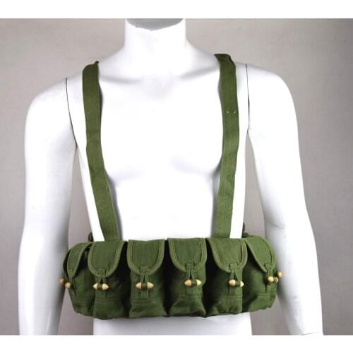 Original 1963s era.CHINESE PLA SKS TYPE 56 AMMO CHEST-RIG Bandolier Pouches