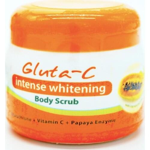 Original Gluta C Intense Skin White Whitening Glutathione Papaya Enzyme Body Scrub 120g