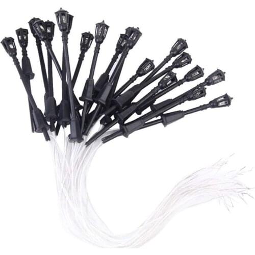 Lot of 20pcs 3V LED Floor Lamp with Single Head Miniature Scale 1/100