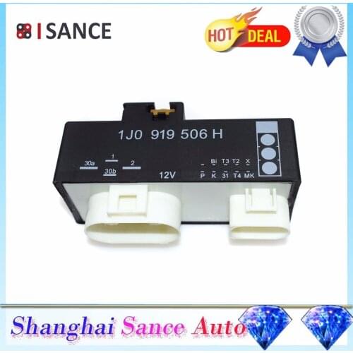 ISANCE Front Cooling Fan Control Switch Relay 1J0919506E 1J0919506H For VW Beetle Golf Jetta Audi A4 Quattro TT 1998 1999