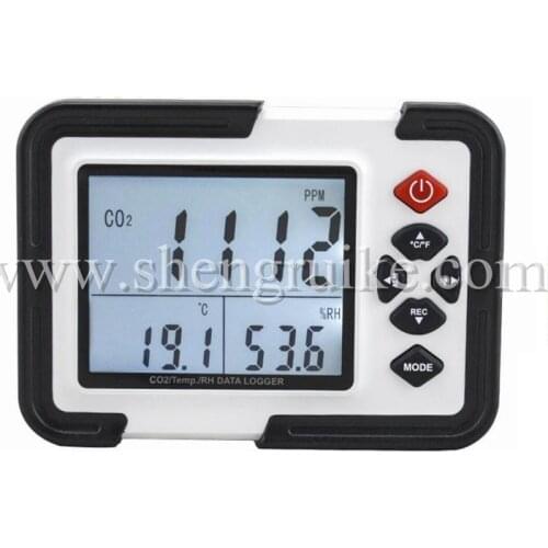 Portable Digital CO2 Meter CO2 Monitor Detector 9999ppm CO2 Analyzers Temperature Relative Humidity Test