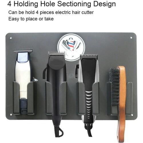 Professional High Temperature Plastic Barber Tools Storage Case Convenient Hair Clipper Stand Holder For Hair Salon Acessories