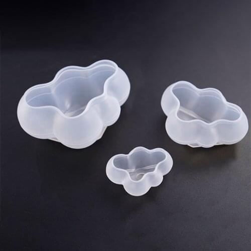 3D Cloud Shape Chocolate Silicone Mold Mousse Fondant Ice Cube Mould Candy Cake Soap Candle Molds Valentines Day Decoration