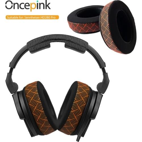 Oncepink Replacement Earpads For Sennheiser HD280 Pro Headphone Temperature Color Change Ear Cushion