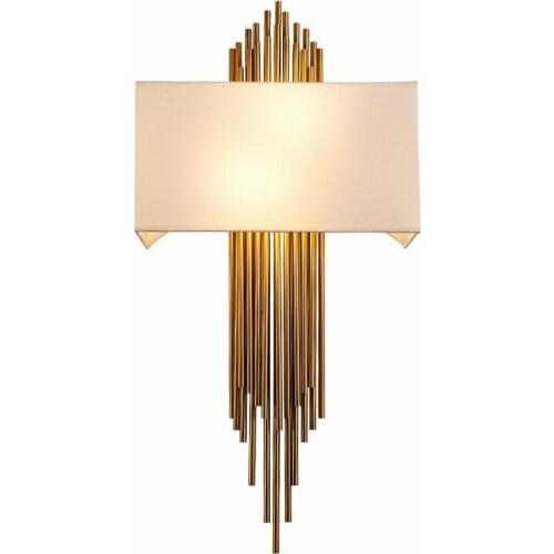 Modern Luxury Gold Wall Lamp Mirror Lights Sconce for Living Room Decor Bedroom Lamp Industrial Lighting Fixtures Loft Luminaire