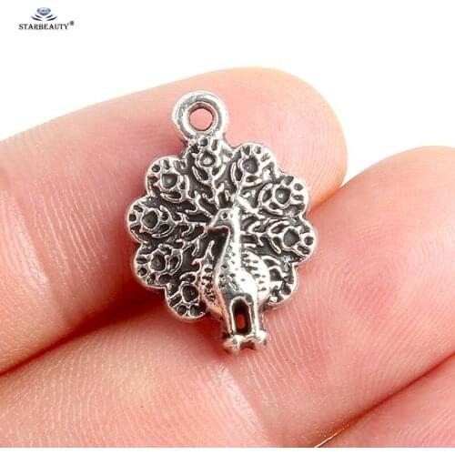 Starbeauty 10pcs Elegant Peacock Fashion Jewelry Making Accessories Bracelet Component Body Jewelry Findings Ear Piercing Parts