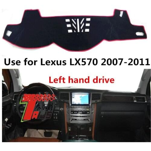 TAIJS Factory Anti Dust Polyester Fibre Car Dashboard Cover For Lexus LX570 2007 2008 2009 2010 2011 Left hand drive
