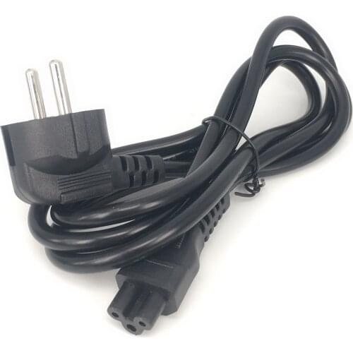 EU Power Extension Cord Euro IEC C5 Power Cable 1.5m 150CM Laptop Power Supply Cable For Power Supply Computer TV