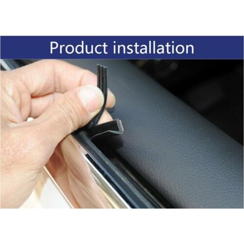 2M Car Glass Sealants Door Casement Trim Edge Moulding Seal Strip Rubber V Shape Universal Weatherstrip Accessories For BMW Golf