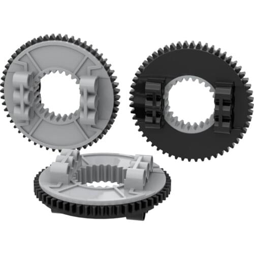 MOC 50163 Internal External Tooth Rotation for Building Blocks Parts DIY Educational Tech Parts Toys