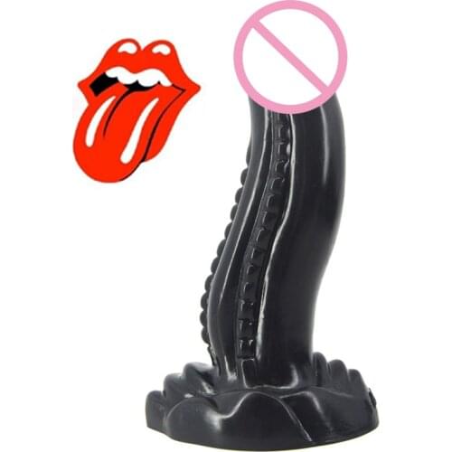 Animal Dinosaur Curved Dildo S Shape Beads Tongue Penis with Suction Cup Penis Dildo Sex Toys for Women Anal Massage Sex Shop