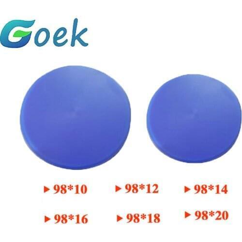 Dental Blue Wax Blocks Carving 98mm CAD/CAM Blue Wax Disc Blank 10/12/14/16/18/20mm