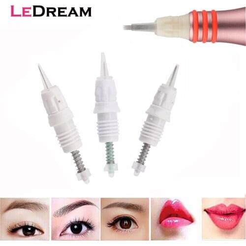 30pcs/lot 1RL 3RL 5RL Disposable Screw Tattoo Needle Cartridge Tips For New Charmant 3/4 Permanent Tattoo Machine
