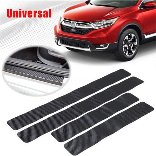 3D Carbon Fiber Sill Scuff Anti Scratch Stickers Auto Stickers Anti-scratch Sticker Paper Auto Door Stickers Car Accessories