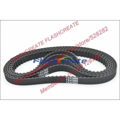 5pcs/lot 390 T5 10 timing belt teeth 78 width 10mm length 390mm rubber closed-loop belt 390-T5 Free shipping