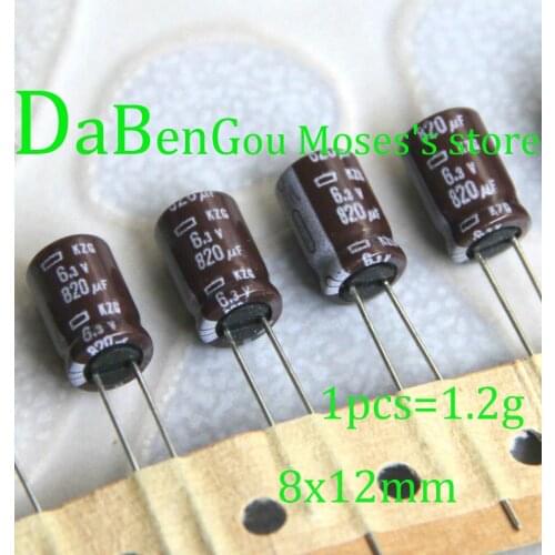 6.3v 820uf 220uf 330uf 470uf 560uf 100% Original new NCC Electrolytic Capacitor Capacitance Radial 8x12mm 10pcs