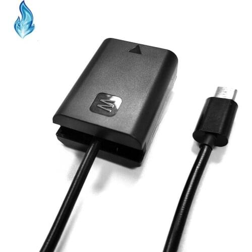 9V 2A PD power supply adapter NP-FW50 FW50 PW20 AC-PW20 DC Coupler for Sony Alpha 7 7R 7S NEX 3 3N 5 SLT A33 A55 A37 A3500 A5000