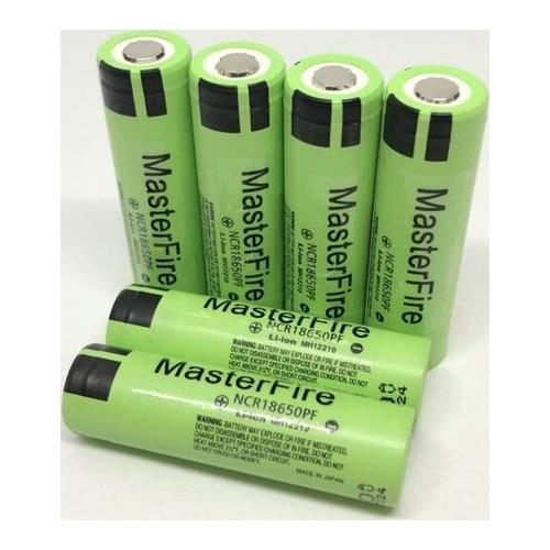 MasterFire 10pcs/lot Original NCR18650PF 18650 3.7V 2900mAh Rechargeable Battery Lithium Batteries 10A Discahrge For Panasonic