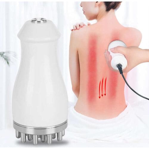 Electric Heating Meridians Acupuncture Massage Brush Body Shaping Scraping Detoxification Slimming Machine US Plug 100-240V