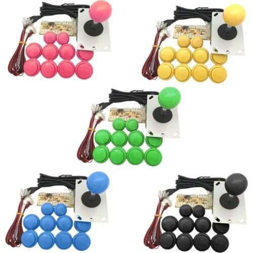 Arcade Joystick DIY Kit Zero Delay USB Encoder to PC PS3 Sanwa Push Buttons Q1FF