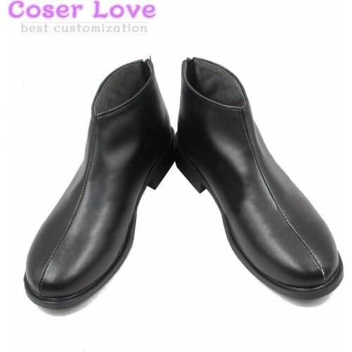 Bungo Stray Dogs Dazai Osamu black boots Cosplay shoes Halloween Carnival Christmas Shoes Boots