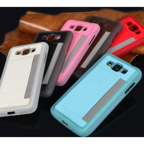 For Samsung Galaxy Grand Max G7200 Grand 3 Phone Case Card Slot Soft Back Cover Skin PU Fashion Leather S-CH